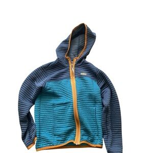 L.L. Bean Airlight Full zip colourblock hoodie